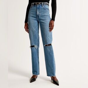 Abercrombie 90s Straight Jean | 28L | Medium Wash